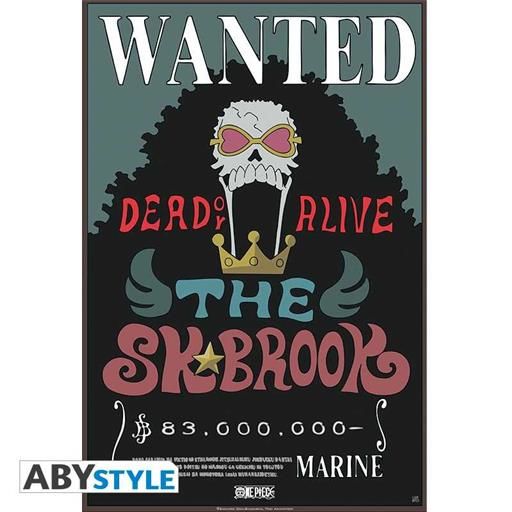 POSTER ONE PIECE WANTED BROOK NEW 52 x 38 CM