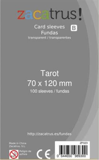 FUNDAS ZACATRUS TAROT 70 MM X 120 MM (100)