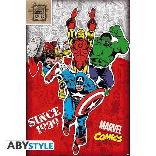 POSTER MARVEL HEROES 1939 91.5x61CM