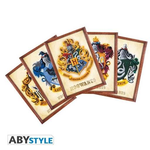 HARRY POTTER PACK 5 POSTALES CASAS HARRY POTTER