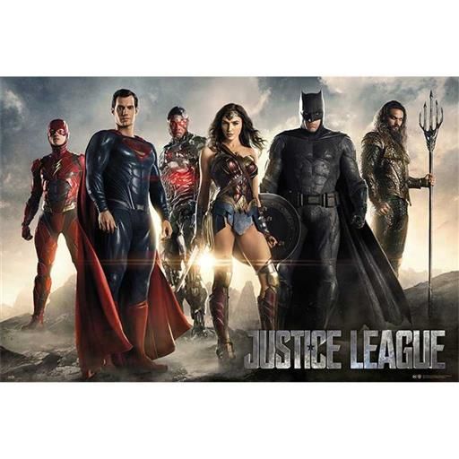 Portada de POSTER LIGA DE LA JUSTICIA ALL CHARACTERS DC COMICS 61 X 91 CM