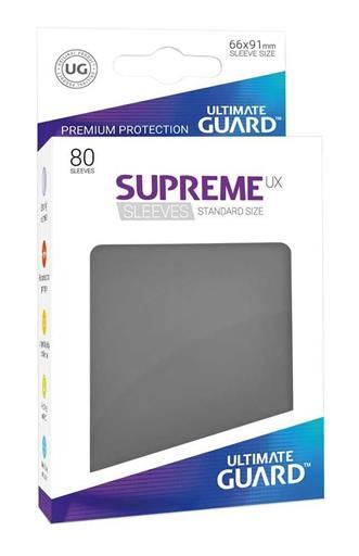 ULTIMATE GUARD SUPREME UX FUNDAS CARTAS TAMA�O ESTANDAR GRIS OSCURO (80)