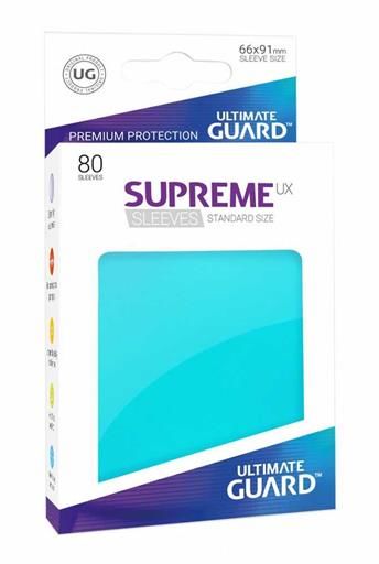 ULTIMATE GUARD SUPREME UX FUNDAS CARTAS TAMAO ESTANDAR AGUAMARINA (80)