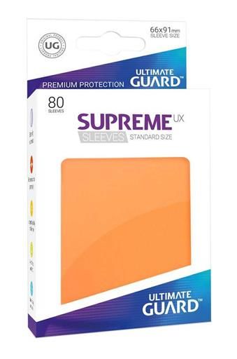 ULTIMATE GUARD SUPREME UX FUNDAS CARTAS TAMAO ESTANDAR NARANJA (80)