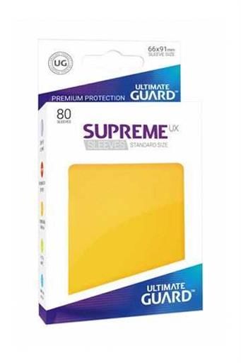 ULTIMATE GUARD SUPREME UX FUNDAS CARTAS TAMAO ESTANDAR AMARILLO (80)