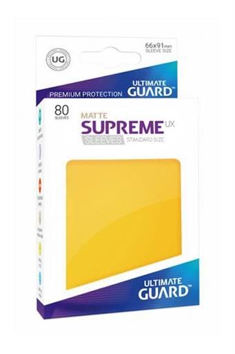 ULTIMATE GUARD SUPREME UX FUNDAS CARTAS TAMA�O ESTANDAR AMARILLO MATE (80)