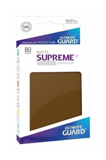 ULTIMATE GUARD SUPREME UX FUNDAS CARTAS TAMAO ESTANDAR MARRON MATE (80)