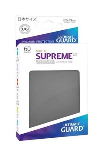 ULTIMATE GUARD SUPREME UX FUNDAS CARTAS TAMAO JAPONES GRIS OSCURO MATE (60