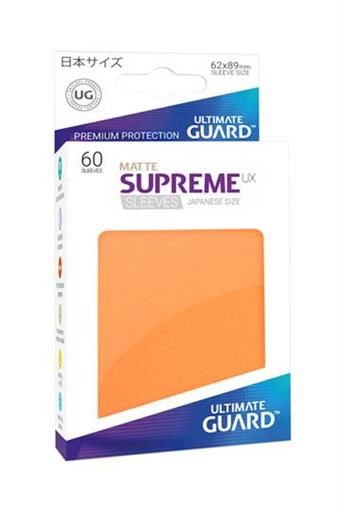 ULTIMATE GUARD SUPREME UX FUNDAS CARTAS TAMAO JAPONES NARANJA MATE 60