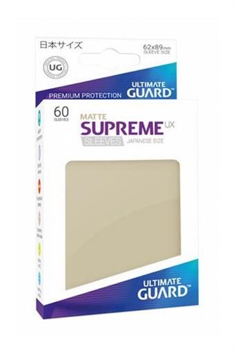 ULTIMATE GUARD SUPREME UX FUNDAS CARTAS TAMA�O JAPONES BEIGE MATE 60