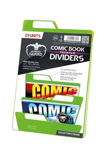 ULTIMATE GUARD PREMIUM COMIC BOOK DIVIDERS SEPARADORES VERDE (25)