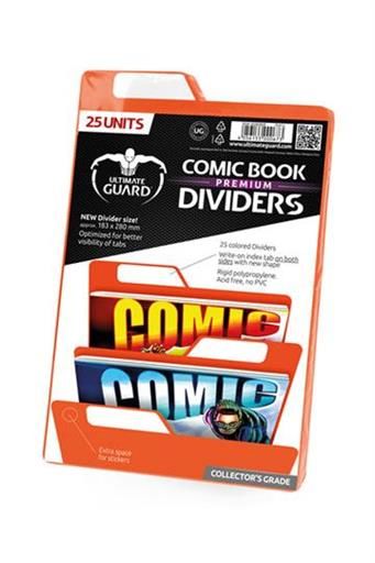 ULTIMATE GUARD PREMIUM COMIC BOOK DIVIDERS SEPARADORES NARANJA (25)