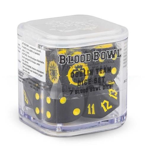 BLOOD BOWL GOBLIN TEAM DICE SET