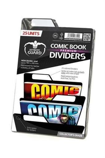 ULTIMATE GUARD PREMIUM COMIC BOOK DIVIDERS PARA COMICS NEGRO (25)