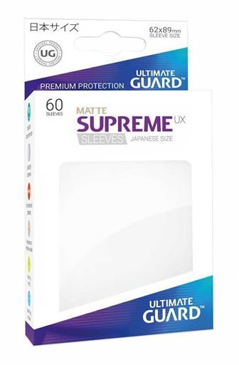 ULTIMATE GUARD SUPREME UX FUNDAS CARTAS TAMAO JAPONES BLANCO MATE (60)