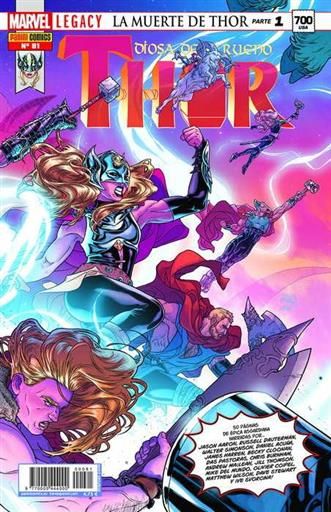 THOR: DIOSA DEL TRUENO VOL.5 #081 MARVEL LEGACY. LA MUERTE DE THOR - 1