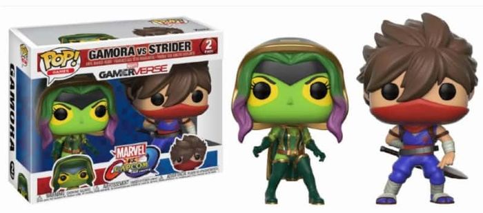 GAMORA VS STRIDER SET 2 FIG. 10 CM VINYL POP GAMES MARVEL VS CAPCOM INFINITE