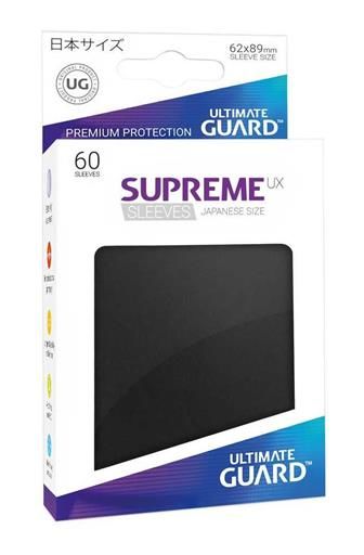 ULTIMATE GUARD SUPREME UX FUNDAS CARTAS TAMAO JAPONES NEGRO (60)