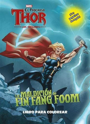 THOR. LOS ORIGENES: LA MALDICION DE FIN FANG FOOM. LIBRO PARA COLOREAR