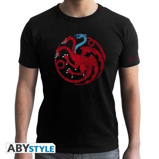 JUEGO DE TRONOS CAMISETA CHICO NEGRA TARGARYEN VISERION T-S