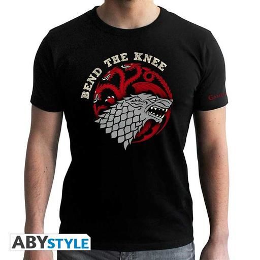 JUEGO DE TRONOS CAMISETA CHICO NEGRA BEND THE KNEE T-S