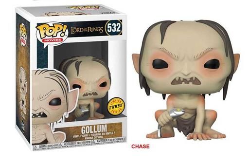 EL SE�OR DE LOS ANILLOS FIGURA 9 CM GOLLUM VINYL POP! FUNKO 532 / CHASE