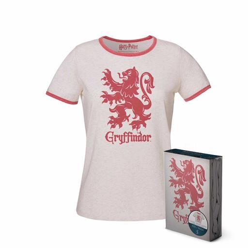 HARRY POTTER CAMISETA BLANCA CHICA GRYFFINDOR T-L