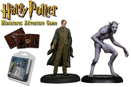HARRY POTTER MINIATURES ADVENTURE GAME: REMUS LUPIN + REMUS HOMBRE LOBO