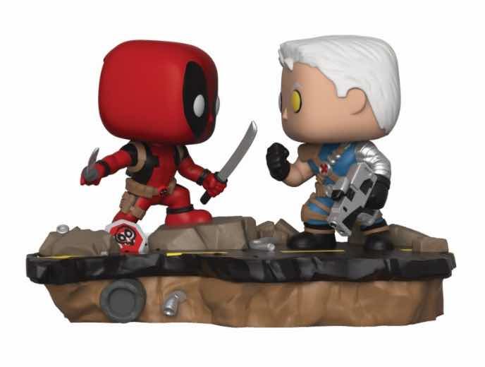 DEADPOOL VS CABLE 2 PACK FIG 10 CM VINYL POP MOVIE MOMENTS MARVEL