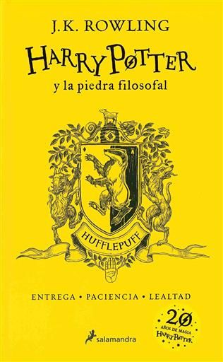 HARRY POTTER Y LA PIEDRA FILOSOFAL. HUFFLEPUFF 20 AOS DE MAGIA