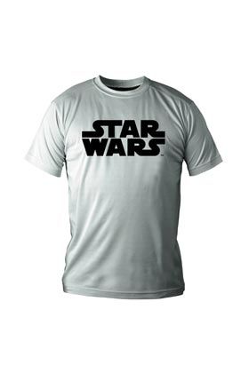 LOGO STAR WARS NEGRO CAMISETA BLANCA CHICO T-L STAR WARS