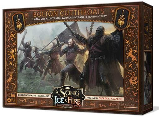 Portada de CANCION DE HIELO Y FUEGO: JUEGO DE MINIATURAS. ASESINOS BOLTON