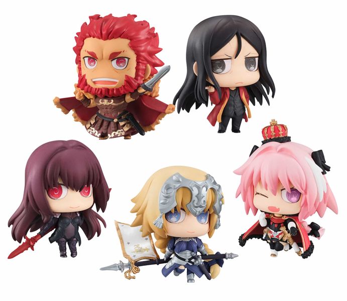 CHIMIMEGA N.2 5 MINI FIGURAS 4.5 CM FATE/GRAND ORDER PETIT CHARA LAND SERIE