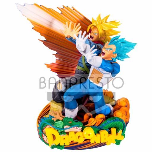 DRAGON BALL SUPER FIGURA 18 CM VEGETA & TRUNKS SUPER MASTER STAR DIORAMA