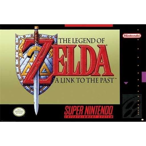 POSTER SUPER NINTENDO THE LEGEND OF ZELDA A LINK TO THE PAST 61 X 91 CM