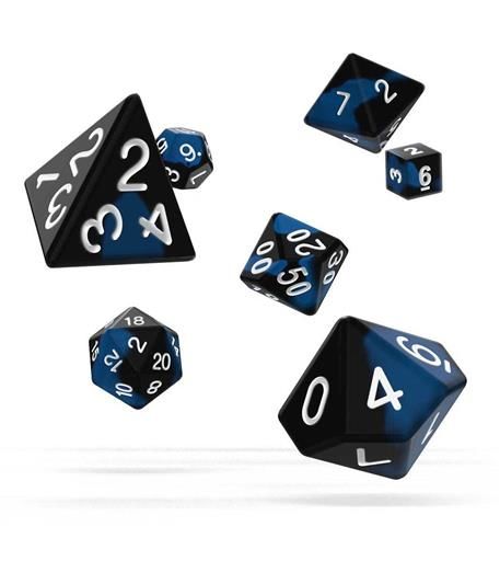 Portada de OAKIE DOAKIE DADOS RPG SET DE 7 GLOW IN THE DARK DEEP OCEAN