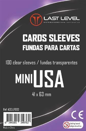 FUNDAS LAST LEVEL MINI USA 41MM X 63MM (100)