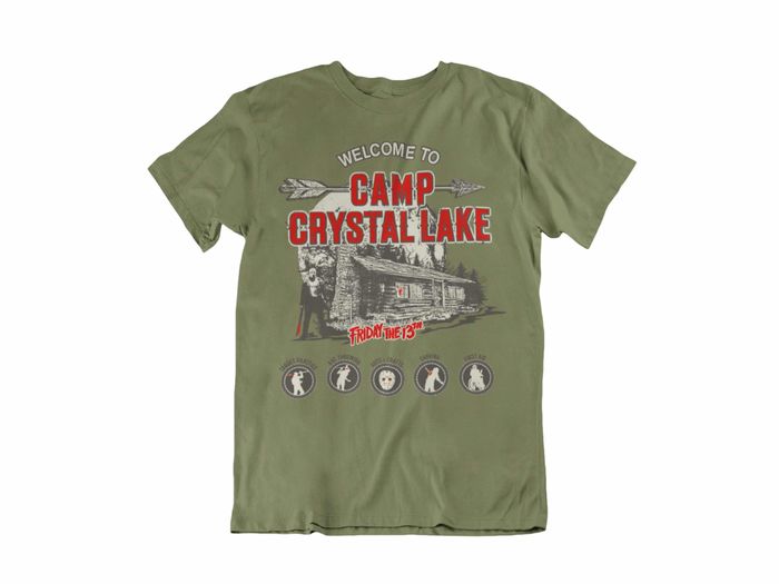 CAMISETA WELCOME TO CAMP CRYSTAL LAKE UNISEX TALLA L