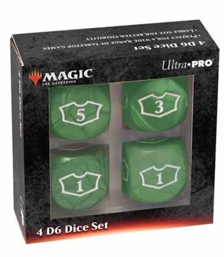 MAGIC THE GATHERING DICE SET DE 6 DELUXE LOYALTY 22 MM GREEN