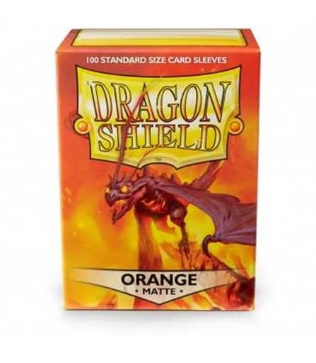 Portada de FUNDAS CARTAS DRAGON SHIELD ESTANDAR MATTE-ORANGE (100)