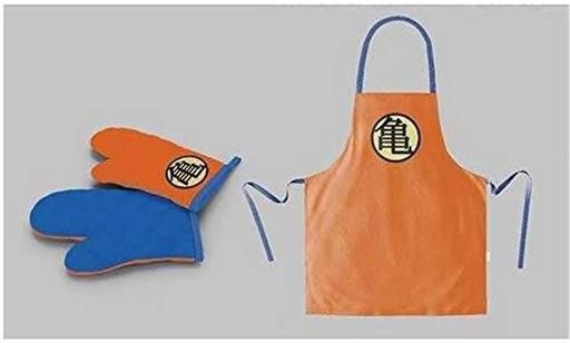 DRAGON BALL DELANTAL Y MANOPLA PACK TRANSPARENTE SIMBOLO TORTUGA