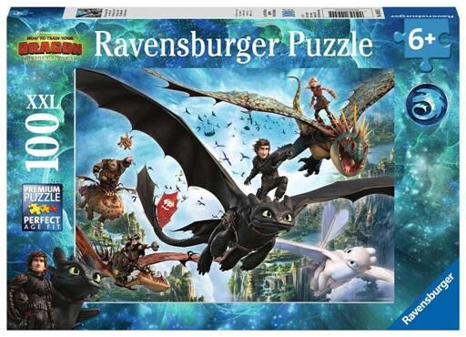 COMO ENTRENAR A TU DRAGON 3 PUZZLE 100 PIEZAS XXL