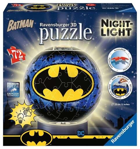 BATMAN PUZZLE-BALL 3D NIGHT LIGHT