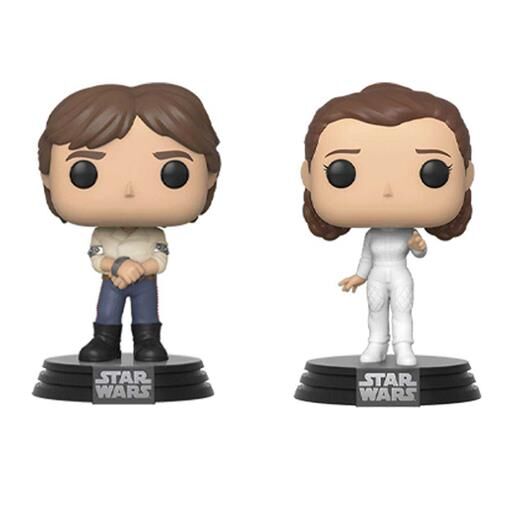 STAR WARS FIG 9CM POP PACK 2 FIGURAS HAN Y LEIA 40 ANIV IMPERIO CONTRAATACA