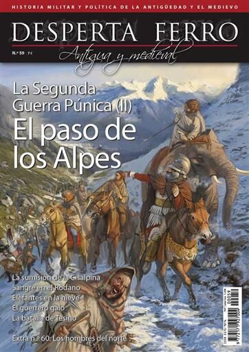 Portada de DESPERTA FERRO #59. LA SEGUNDA GUERRA PUNICA II: EL PASO DE LOS ALPES