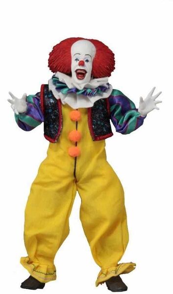 PENNYWISE FIGURA 20 CM CLOTHED ACTION FIGURE IT 1990