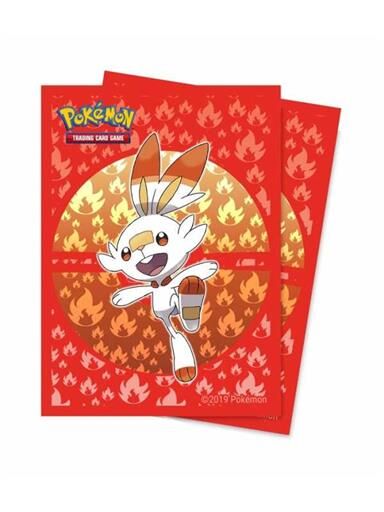 FUNDAS CARTAS POKEMON ESTANDAR SWORD AND SHIELD GALAR - SCORBUNNY (65)