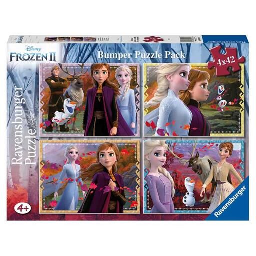 FROZEN 2 PUZZLE 4 x 42 PIEZAS BUMPER PACK