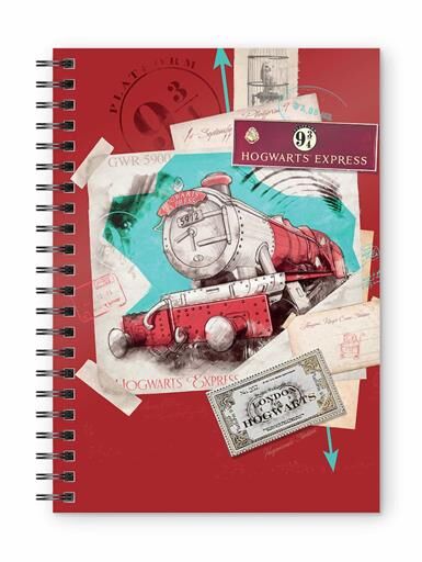 Portada de HARRY POTTER LIBRETA ESPIRAL HOGWARTS EXPRESS ROJA