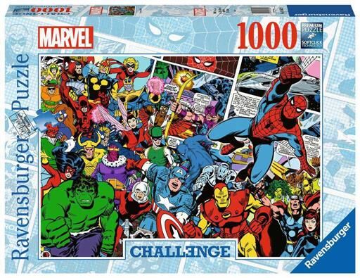 Portada de MARVEL PUZZLE 1000 PIEZAS CHALLENGE